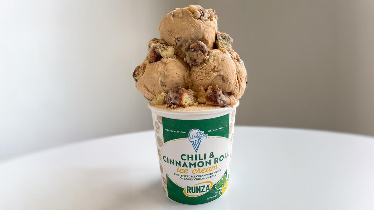 Chili and Cinnamon Roll Ice Cream