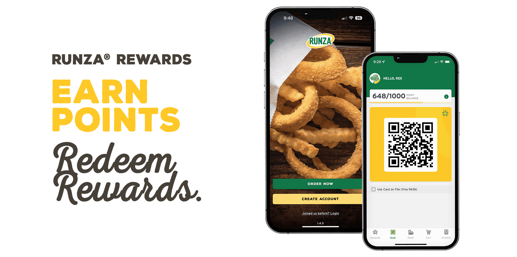 Earn points and redeem rewards